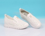 BX369-014 白色 镂空优雅时尚坡跟女鞋