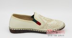BX593-009 米色 男中国风虎头刺绣【国潮】舒适布单鞋