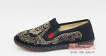 BX593-008 黑色 男中国风虎头刺绣【国潮】舒适布单鞋