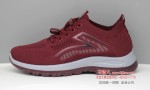 BX260-146 红色 舒适休闲【飞织】女士网鞋