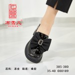 BX385-380 黑色 时尚百搭软底软面休闲女单鞋