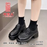 BX322-023 黑色 时装休闲百搭软底女单鞋【乐福鞋】