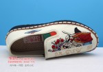 BX339-113 米色 女中国风刺绣舒适布单鞋