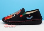 BX339-112 黑色 女中国风刺绣舒适布单鞋